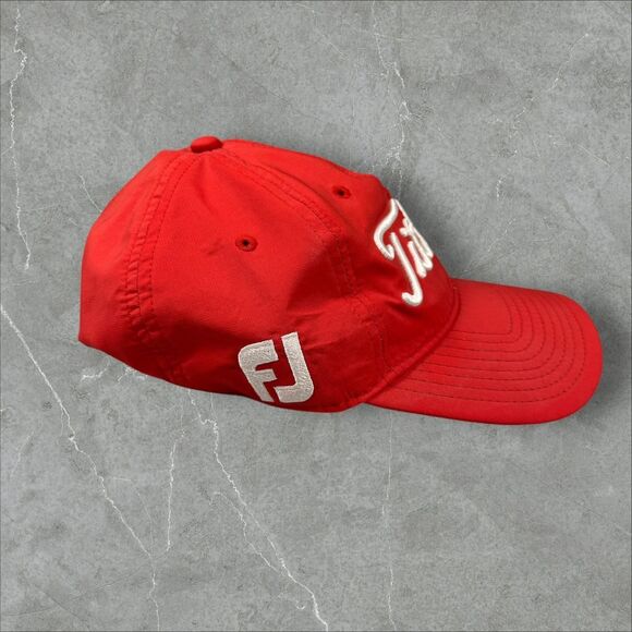 Green and Red Titleist Pro V1 Foot Joy Strap Back Golf Caps - Adjustable - Picture 6 of 8